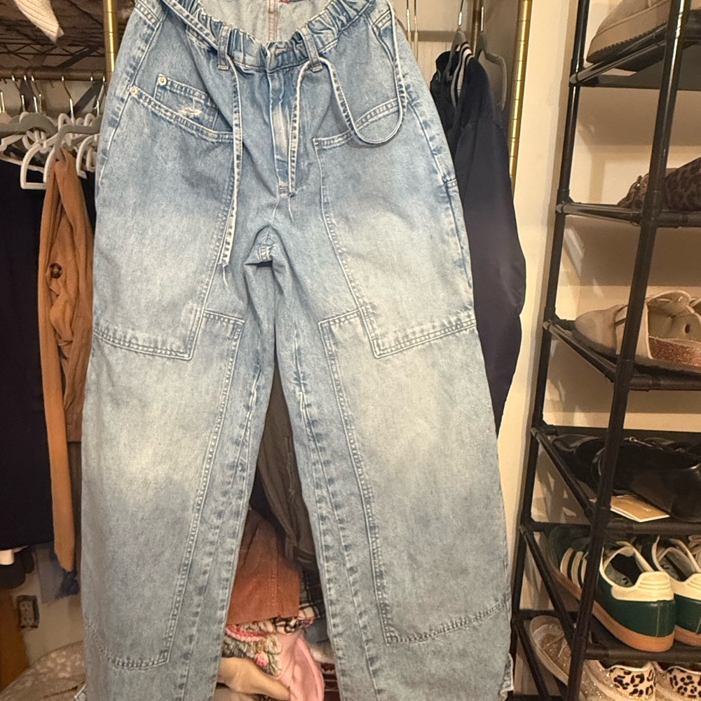 Free People CRVY Outlaw Wide Leg Jeans - Picture 3 of 5